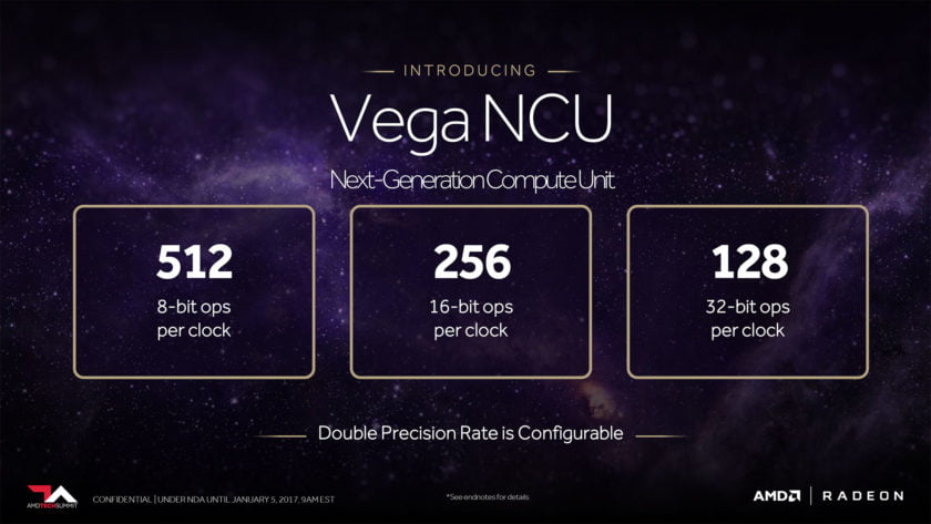 AMD Vega 10 specs - Vega NCU detailed