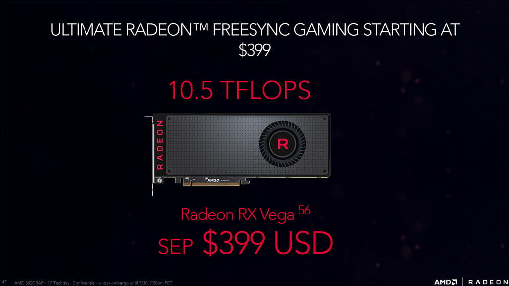 AMD Radeon RX Vega 56 Launch - Sold out on Amazon