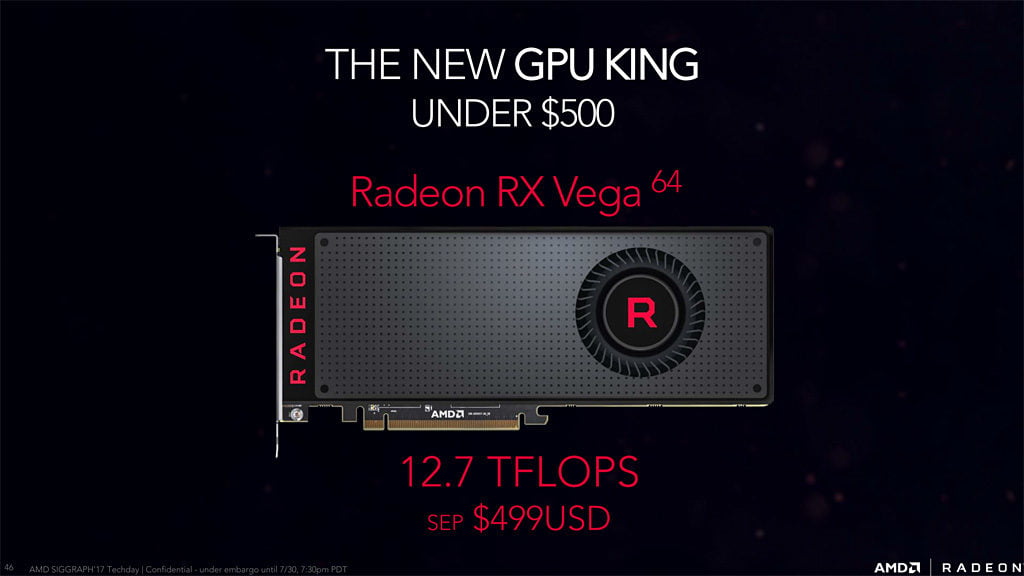 RX Vega 64 pricing issue - AMD's official statement