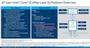 Intel Coffee Lake Platform overview