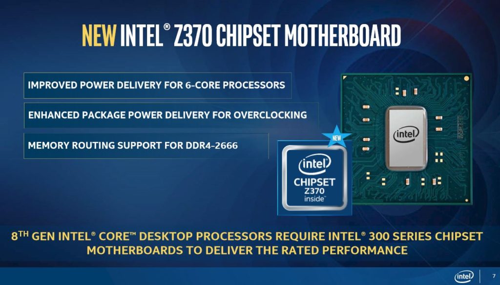 Intel Coffee Lake 8-core CPUs and Compatibility with Z270 chipset