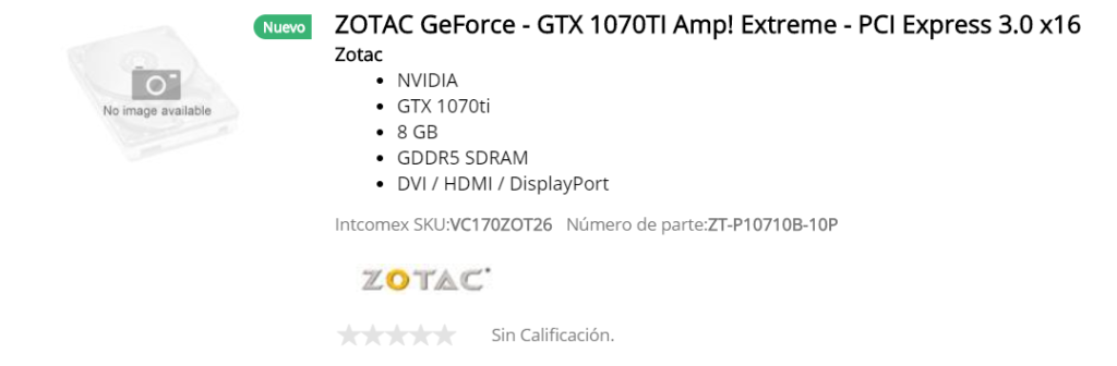 ZOTAC GTX 1070 Ti AMP! Extreme