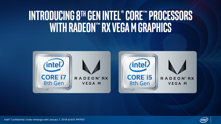 Intel launches 5 new 8th Gen G-series chips with AMD RX Vega M Graphics