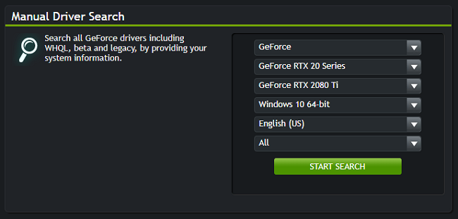 geforce experience not downloading new driver