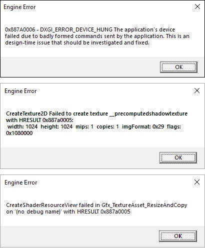 Apex Legends Engine Error 0x887A0006