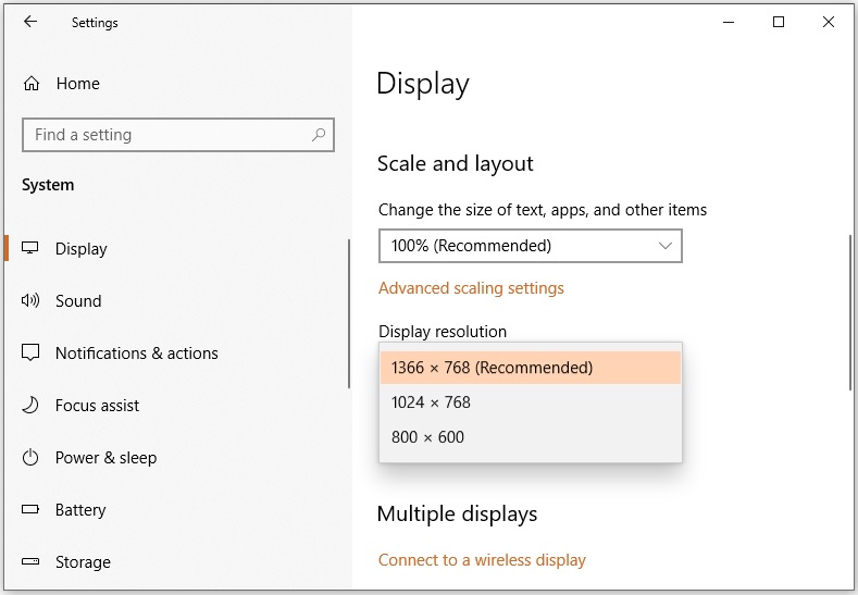 Reset to default resolution to fix Divinity Original Sin 2 DirectX error