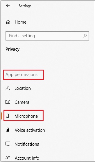 Adjust Microphone Privacy Settings (2)