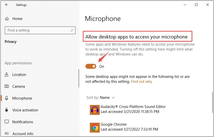 Adjust Microphone Privacy Settings (4)