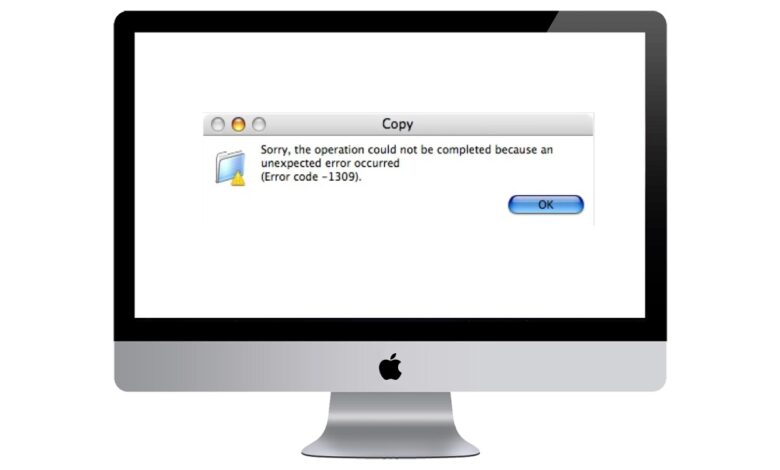 Fix Error Code 1309 on Mac