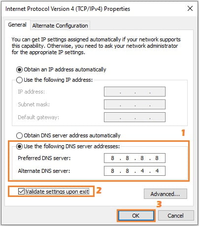 Change DNS settings (3)