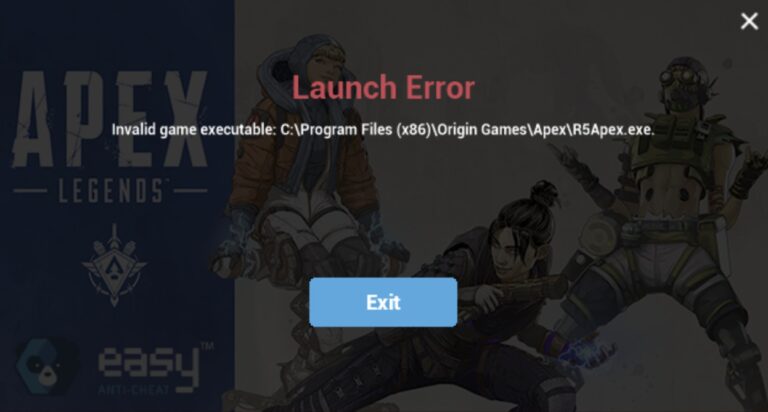 [Fixed] Apex Legends ‘Invalid Game Executable’ Launch Error