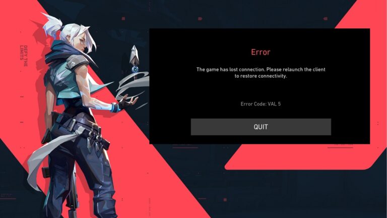 [Fixed] Valorant VAL 5 Error Code – Quickly & Easily!