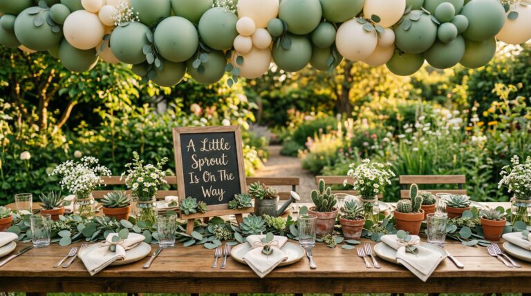 35+ Little Sprout Baby Shower Ideas That Feel So Fresh